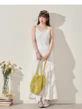 レースデザインのスリーブレストップス【大きいサイズ・透け感・エレガント】（セットアップ対応）