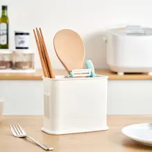 洗面器付きの日本風箸立て【底抜き洗浄可能・プラスチック製・収納ボックス】