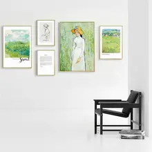 印象派風景油絵【リビングのソファ背景用・寝室や書斎に最適・アートパネル】（セットアップ対応）