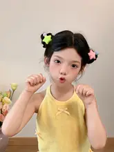 可愛らしい星とボールのヘアゴム【子供用・髪を傷めないデザイン】