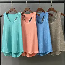 スポーツ用 美背デザインノースリーブタンクトップ【ヨガ・速乾性・ミドルネック・ゆったりフィット】