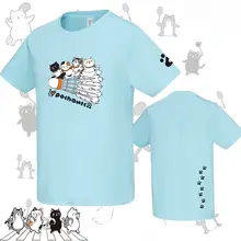 高級感あふれる夏用Tシャツ【短袖・速乾・バドミントン対応・カートゥーンデザイン】（セットアップ対応）