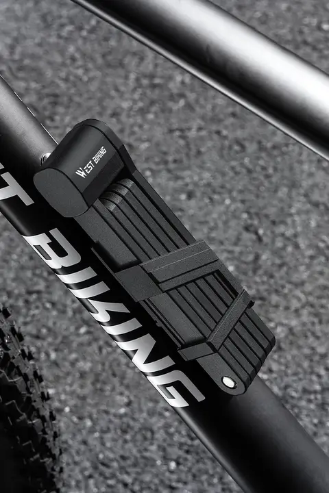 自転車用 折りたたみ式盗難防止ロック【マウンテンバイク・ロードバイク・電動バイク対応・耐切断ジョイント構造】