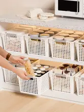 キッチン用収納ボックス【家庭用・デスクトップ・プラスチック製・お菓子・おもちゃ整理用】