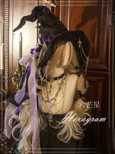 ハロウィンコスプレ用ロリータ魔女帽子【特別イベント用・可愛いデザイン】