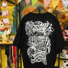 王有病工作室 260Gコットン使用！チカーノスタイルのグラフィックTシャツ【ユニセックス・短袖】
