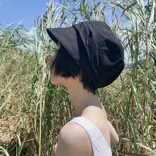 ユニセックス 8角帽【春夏用・レトロデザイン・小顔効果・シンプルコーデ】