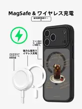 iPhone用全包フォルムの精孔付きスマホケース【コーヒー柄・ブラック・透明】