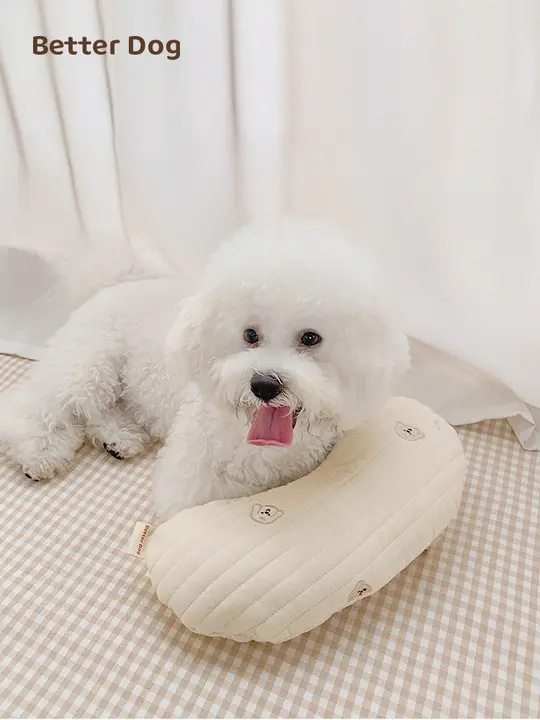 かわいいペット用枕【犬・猫兼用・携帯型・コットン素材】