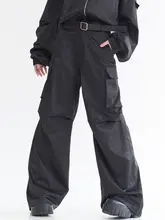 レディース工装パンツ【フェイクレザー風・春夏用・フィット】
