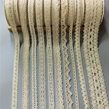 幅広のコットンレース装飾テープ【手作りDIY衣料品・カーテン用】