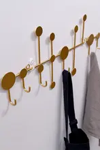 穴あけ不要 北欧風クリエイティブフック付きキーラック【壁掛け収納・エントランス用】