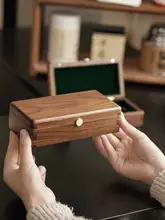 貴重品ケース ブラックウォールナット 無垢材 金 保管 記念硬貨 収納ボックス ギフトボックス