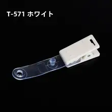 プラスチック製 名札クリップ【微笑デザイン・証明書保持用・鉄製クリップ】