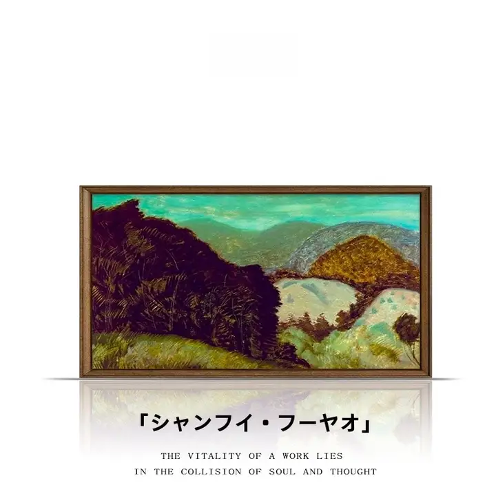 純手描きで高級感漂う中華風油絵アートパネル【レストラン用・壁掛け】