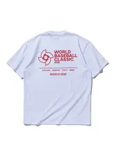 ストリートスタイルの綿製クルーネックTシャツ【ワールドベースボールクラシック・ゆったりデザイン】