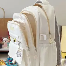 大容量デザインの女性用リュックサック【シンプル・多用途・パソコン収納可能】