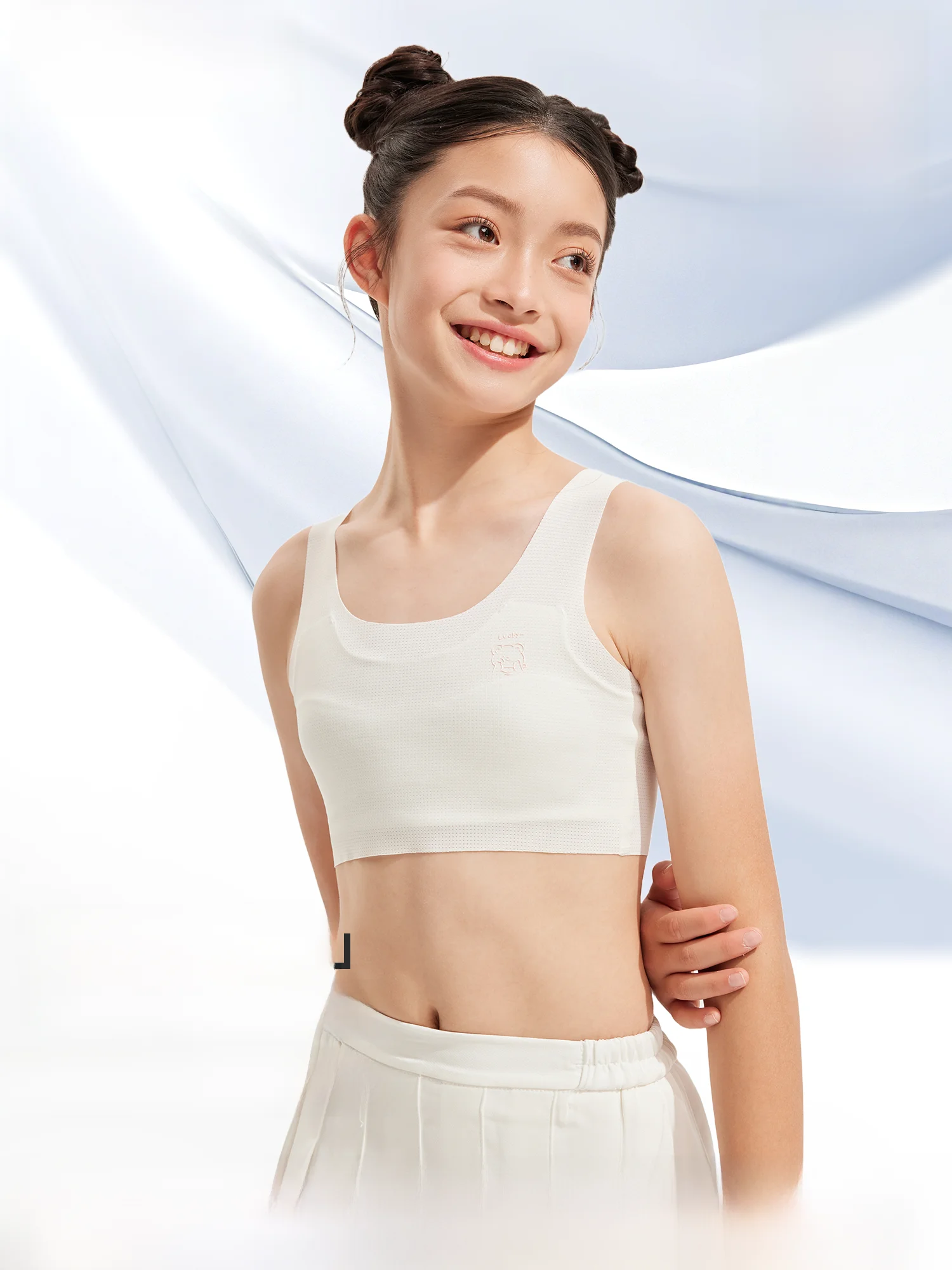 女児用インナーキャミソールバナリパ サイズガイド：成長期向けのフィット感とサイズ選定の実際