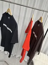 夏用メンズカジュアルTシャツ【クルーネック・ロゴプリント・レトロデザイン】（セットアップ対応）