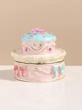 北欧風エナメルケーキジュエリーボックス【シンプルな収納・デコレーション用】