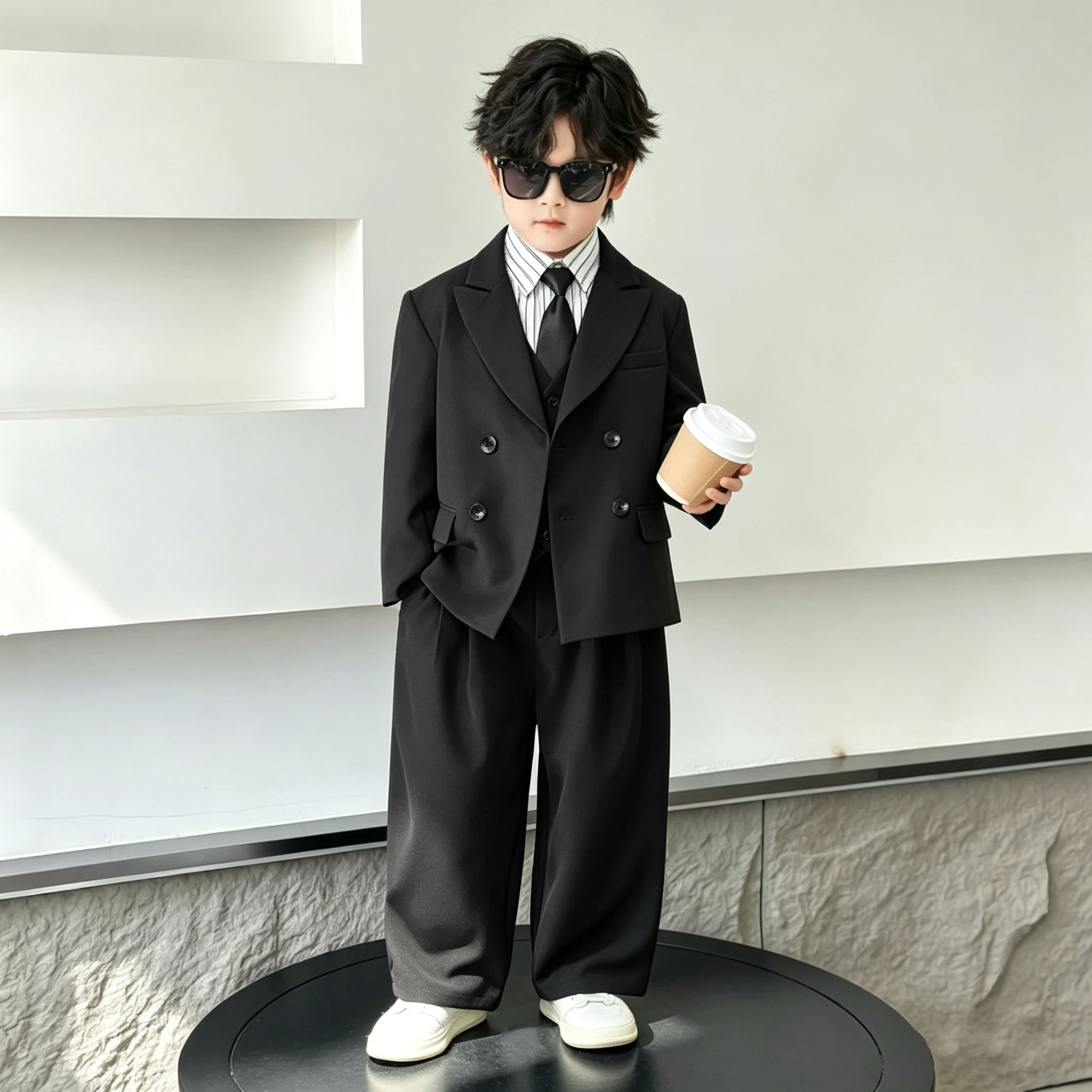 男の子用タキシード：春先のフォーマルスタイルで実用性とファッション性を両立