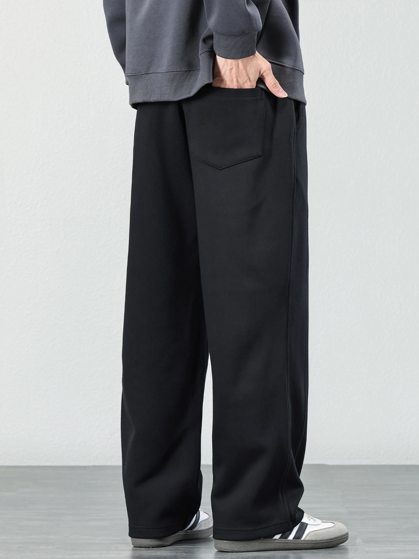 ワイドパンツ 丈の長さをどうやって確認する？号志の秋冬用ゆったりワイドパンツで解決