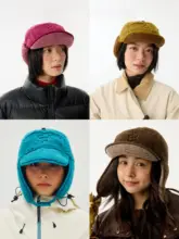 防風性に優れたフライトキャップ【耳保護・女性用・ブラウン・秋冬向け】
