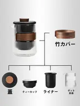 屋外用携帯茶具セット【ポータブルカップ・ティーポット・フィルター替え部品】