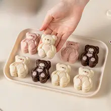 かわいい小熊型月餅型抜き【手押し式・家用・中秋向け】