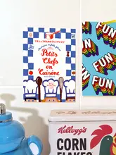シンプルで清新なアートポスター【子供部屋用・女の子向け・撮影用・デザート店の壁貼り】