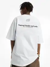 国潮スタイルのプリントTシャツ【ユニセックス・フィット・コットン100%・夏用】