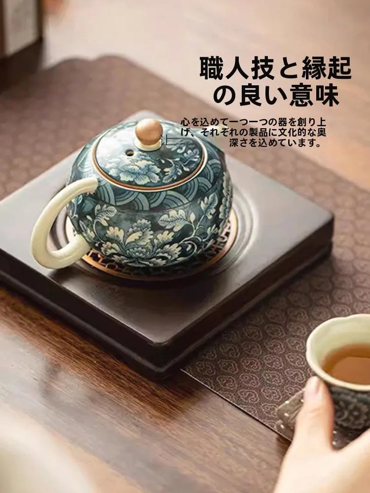汝窯の繁花デザイン急須を選ぶべき理由は？中国製の陶器茶壺がもたらす、心の静けさとは