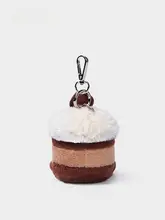 チョコレートケーキキーリング【ふわふわのぬいぐるみ・カップル向け】【誕生日ギフト】