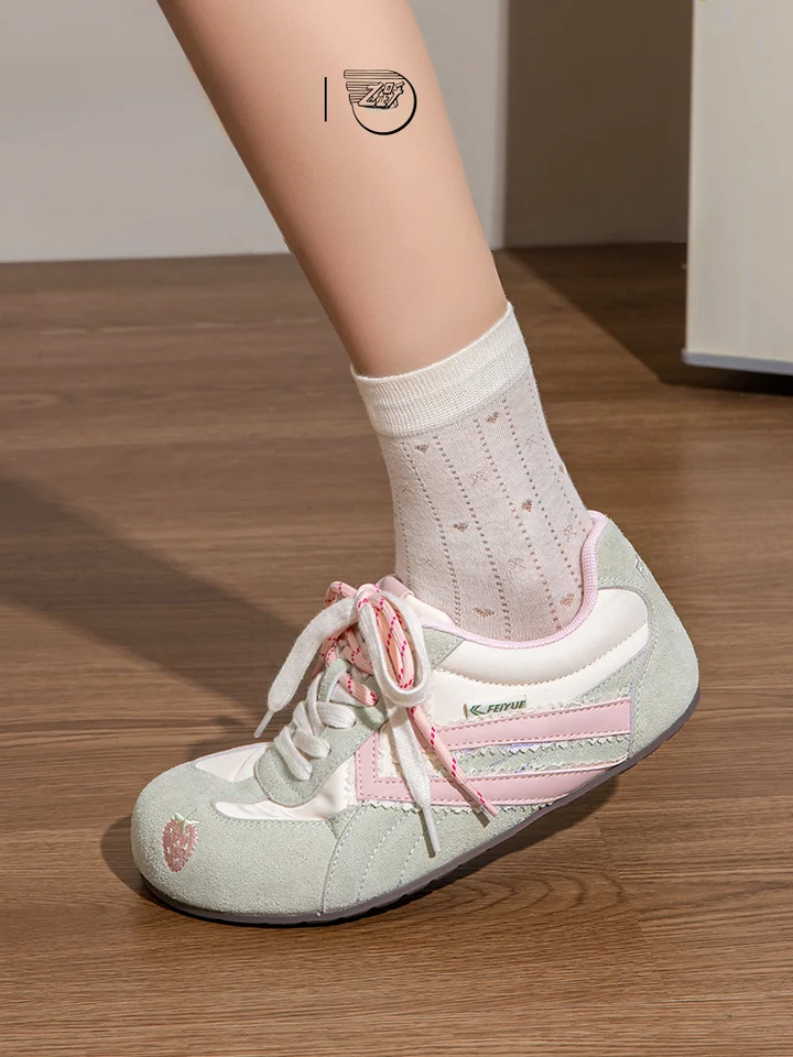 ドイツ軍スニーカー レディース 厚底 通気性 レーシングスタイル カジュアル スポーツ 秋冬「feiyue」