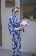 改良和服浴衣【和装・少女用・写真撮影に最適】