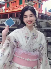 和風改良浴衣【刺繍入り・大正浪漫スタイル・日本旅行用】