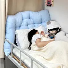 快適な寝床を実現！学生寮用ソフトバックレスト【上下二段ベッド用・布製・クッション付き】