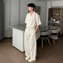 セットアップ 2点セット メンズ シャツ リネン 夏 大人カジュアル おしゃれ