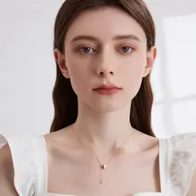 シンプルで上品な猫眼石ネックレス【女性用・ロマンティックデザイン・首元アクセサリー】