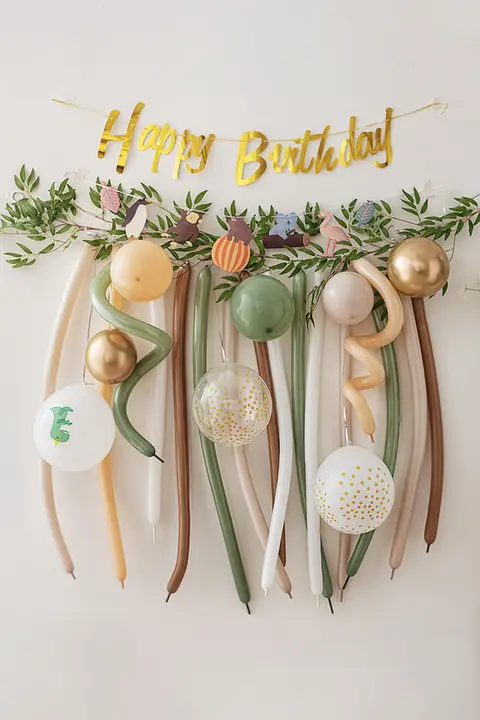 子供の百日祝い・誕生日パーティー用バルーン背景セット【女の子向け・装飾パーティー】