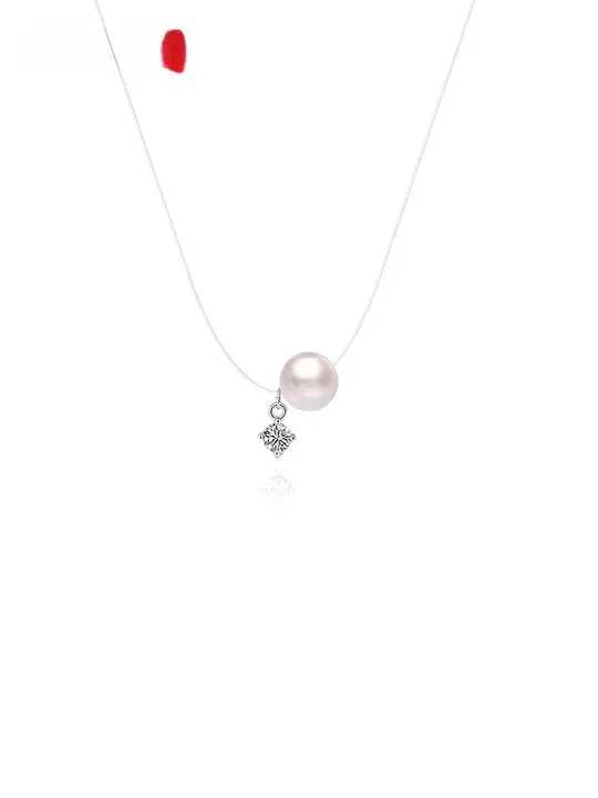 スライドパール ネックレス レディース 上品 きれいめ デコルテ アクセサリー 「AJIDOU」