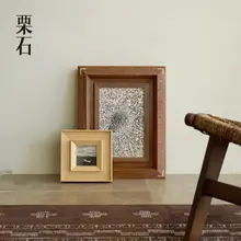 アンティーク調の木製フレーム壁掛けアート【リビング・オフィス用・装飾画】