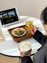 一人用 木製トレー【高級感ある和風・長方形・喫茶店用】