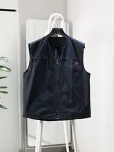 快適で耐磨性抜群！秋用 メンズ Vネック工装カジュアルベスト