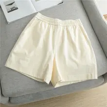 夏用 デニムショートパンツ【高腰・Aライン・ウエストゴム・ポケット付き】