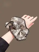 優雅な水墨画風のヘアゴム【おしゃれ・低ポニーテール用】