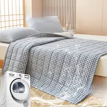 綿製 厚手ベッドマットレスパッド【家庭用・冬用・シングルサイズ】