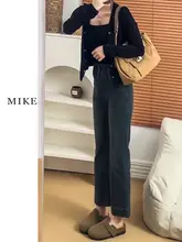 夏用 レディース 微ベルボトムデニムパンツ【極上の柔らかさ・ラグジュアリー・小柄向け】（セットアップ対応）