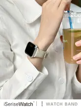時計ベルト Apple Watch Series 11 12 10 SE Ultra 3 対応 レディース 本革 型押し 通気性 夏 カラフル 上質「iserisewatch」