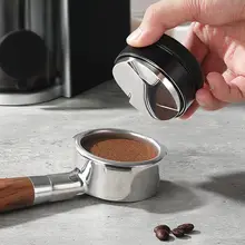 ステンレス製 コーヒー圧粉器【三枚羽根デザイン・エスプレッソ用】
